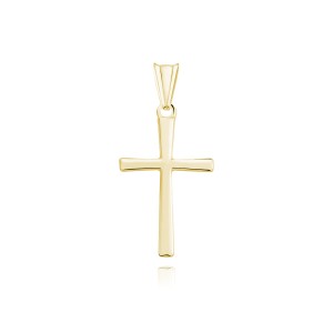 Cruciulita argint placată cu aur galben DiAmanti K0030G-DIA (Argint 925‰ 0,7 g.)